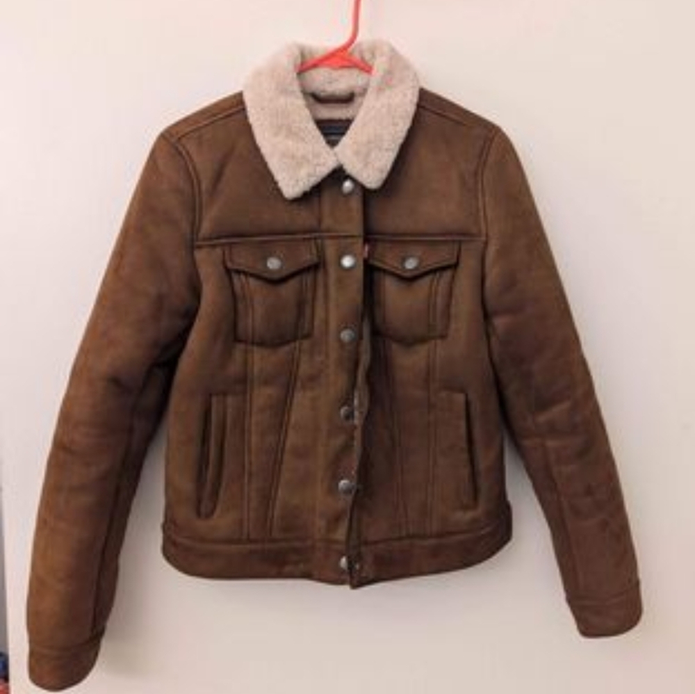 Levi sherpa truck jacket